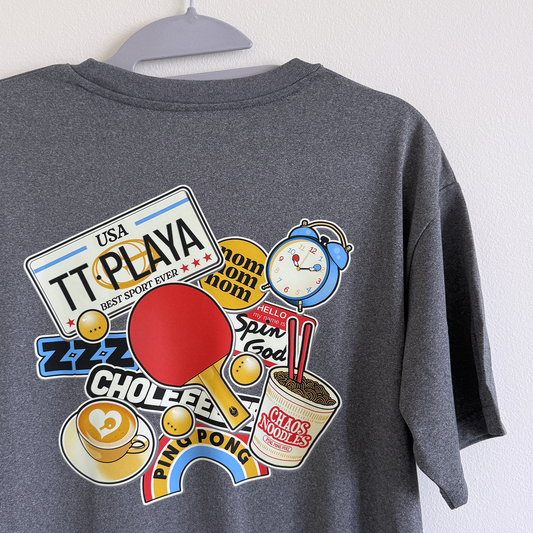 Eat Sleep Ping Pong Repeat - Unisex Active Tee