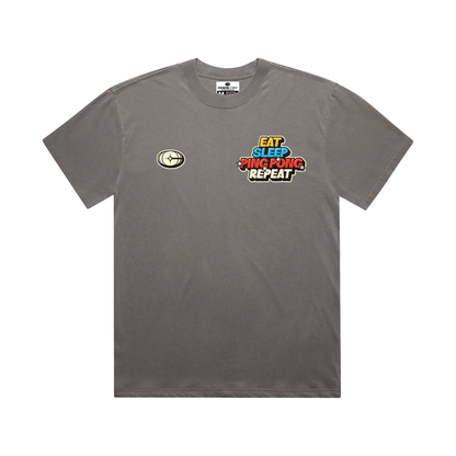 Eat Sleep Ping Pong Repeat - Unisex Heavy Faded T-Shirt