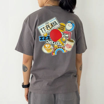 Eat Sleep Ping Pong Repeat - Unisex Heavy Faded T-Shirt