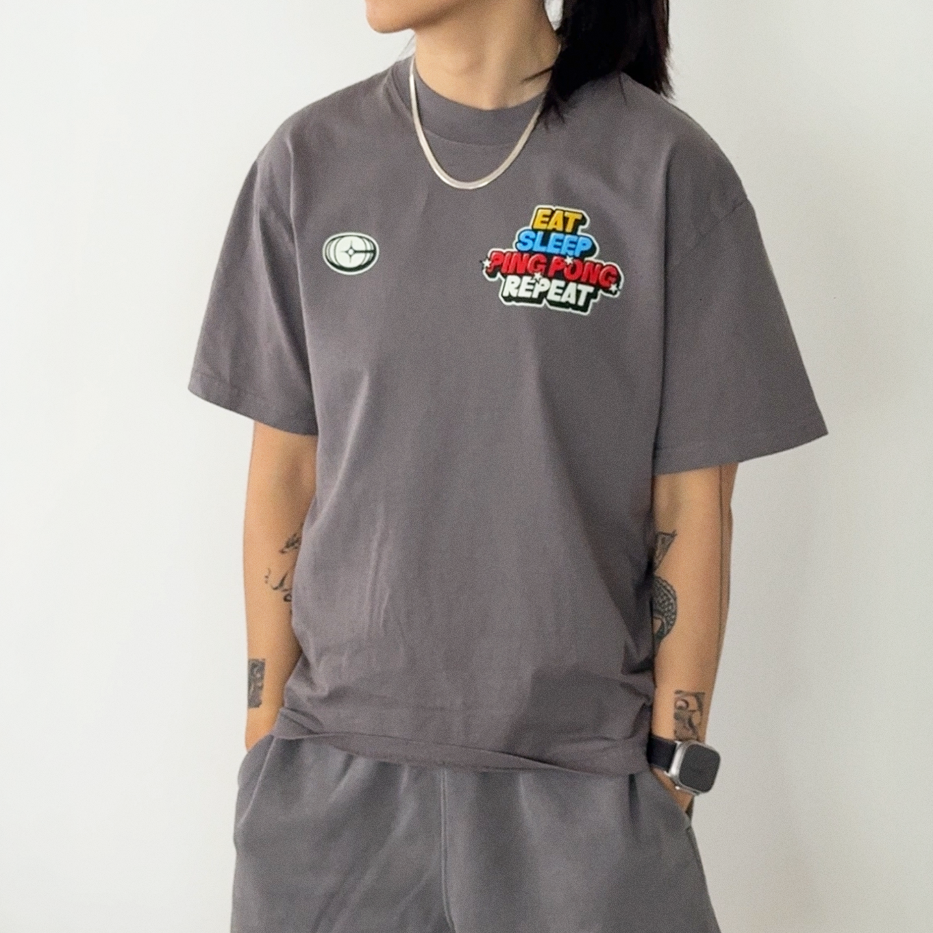 Eat Sleep Ping Pong Repeat - Unisex Heavy Faded T-Shirt